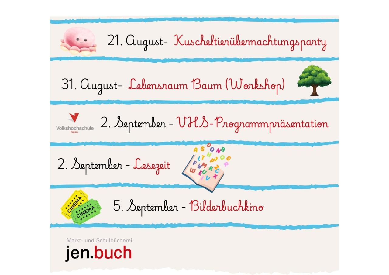 Die nächsten Termine