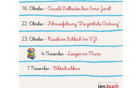 Die nächsten Termine in der Bücherei