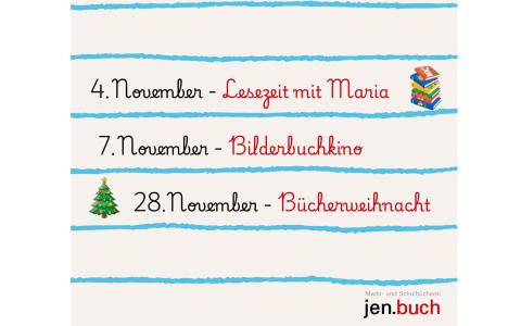 Die nächsten Termine in der Bücherei